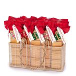 Expositor 30 cajas 4 napolitanas regalos madera M.Christmas