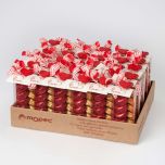 Expositor 30 estuches 12 bombon pinza corazones con tarjeta*