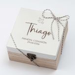 Pack caja regalo Comunión personalizada, llavero y más..