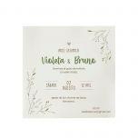 Invitación de boda ¡Nos Casamos! con sobre 16x16cm, min25