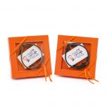 Pulsera en caja naranja tarjeta El Millor profe, stdo.2