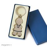 Llavero niño Comunión marinero 5,7cm.en caja regalo