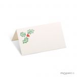 Tarjeta Navideña muérdago 8x4,5cm preciox24 uds.