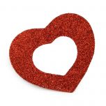 Corazón rojo brillante, 8x6cm min.6