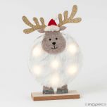 Decoración de Navidad reno con luces
