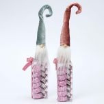 Estuche Gnomo gris/malva con cordel 12 torinos 2 stdo.