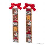 Estuche 6chocolatinas Snowman collection min.2*