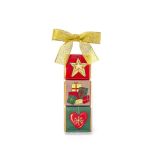 Estuche lazo oro 3 napolitanas Estrella, Regalos, Corazón