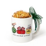 Taza Modo Navidad Activado en caja regalo con 6 bombones, varios idiomas