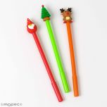 Rotuladores navideños Santa, reno y árbol, surtido, min.4