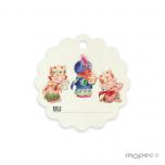 Tarjeta ondulada Reyes Magos 4cm (preciox28u) min.28