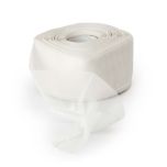 Cinta organdi con hilo para fruncir marfil 60mm x 50m