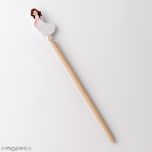 Lápiz madera niña Comunión sujetando falda 24cm. min.6