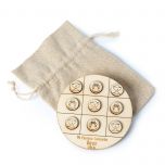 Set de madera Juego 3 en raya Comunión personalizado 13x10