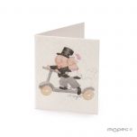 Tarjeta librito Pit&Pita en patinete, precio de 100uds