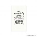 Tarjeta Hoy pasarán cosas maravillosas 1hj=30u,min.5