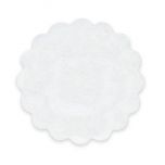 Etiquetas adh. blanca ondas Ø4,5cm.1hj=24u.min.5