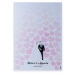 Lámina para dedicatorias boda novios ilusión 29,5x42cm