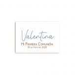 Tarjetas precortadas marrón y azul 36xhj.