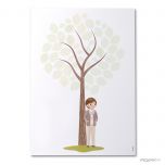 Lámina firmas niño Comunión con foulard 42x29,5cm