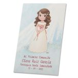 Estampa Comunión niña lirio, precio x25un., min.25