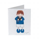 Tarjeta librito niño cantando preciox100u.,min.100