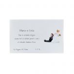 Invitación boda -Sí o Sí- de la chaqueta 13,5x8,5cm. min.25