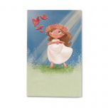 Estampa de Comunión niña pradera morena(preciox25u) min.25